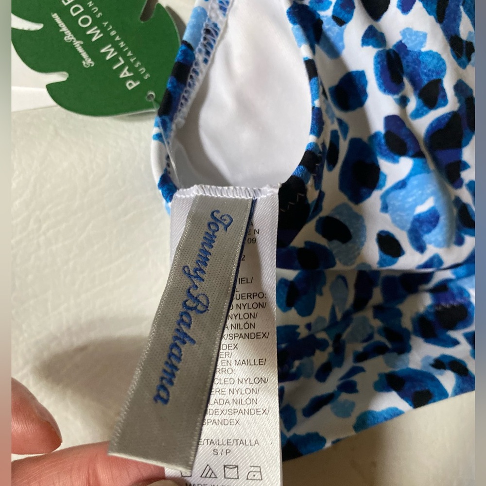 Tommy Bahama Palm Modern leopard Bikini top - Picture 7 of 8
